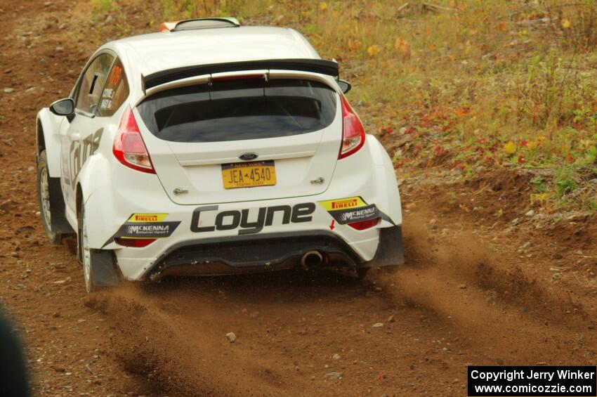 John Coyne / Doug Nagy Ford Fiesta RS comes through the spectator point on SS9, Arvon-Silver I.