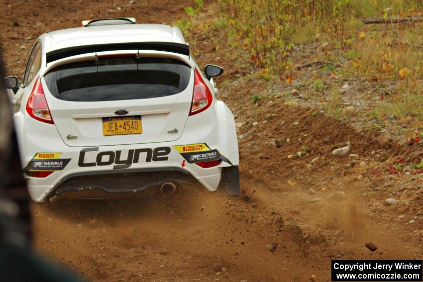 John Coyne / Doug Nagy Ford Fiesta RS comes through the spectator point on SS9, Arvon-Silver I.