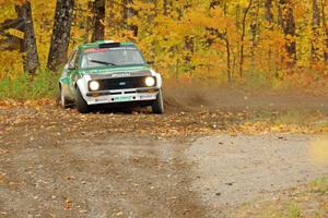 Seamus Burke / Martin Brady Ford Escort Mk. II comes through the spectator point on SS9, Arvon-Silver I.