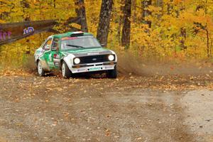 Seamus Burke / Martin Brady Ford Escort Mk. II comes through the spectator point on SS9, Arvon-Silver I.