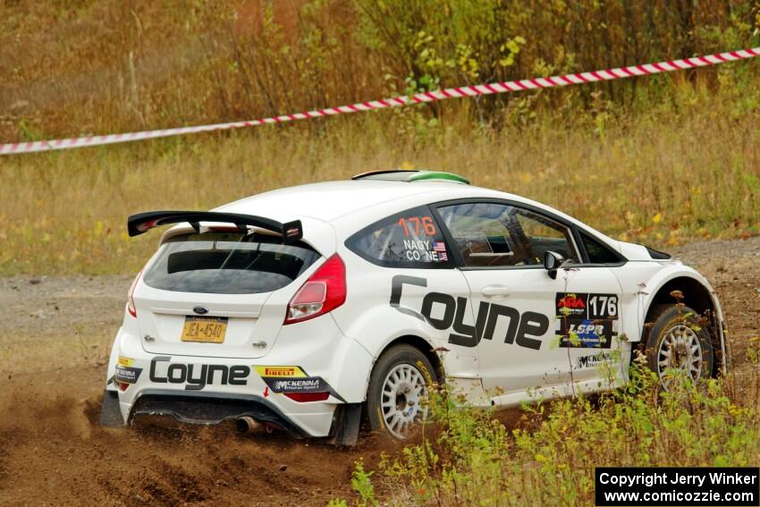 John Coyne / Doug Nagy Ford Fiesta RS comes through the spectator point on SS9, Arvon-Silver I.