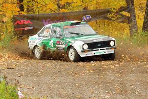 Seamus Burke / Martin Brady Ford Escort Mk. II comes through the spectator point on SS9, Arvon-Silver I.