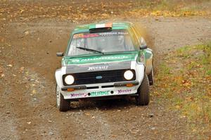 Seamus Burke / Martin Brady Ford Escort Mk. II comes through the spectator point on SS9, Arvon-Silver I.