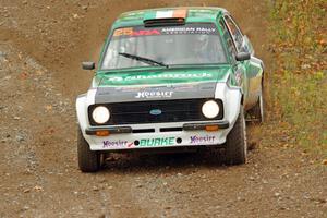 Seamus Burke / Martin Brady Ford Escort Mk. II comes through the spectator point on SS9, Arvon-Silver I.