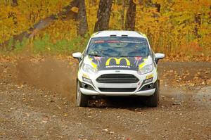 Ryan Booth / Rhianon Gelsomino Ford Fiesta R2T comes through the spectator point on SS9, Arvon-Silver I.