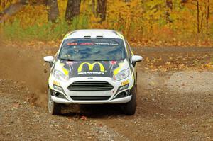 Ryan Booth / Rhianon Gelsomino Ford Fiesta R2T comes through the spectator point on SS9, Arvon-Silver I.