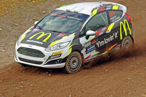 Ryan Booth / Rhianon Gelsomino Ford Fiesta R2T comes through the spectator point on SS9, Arvon-Silver I.