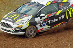 Ryan Booth / Rhianon Gelsomino Ford Fiesta R2T comes through the spectator point on SS9, Arvon-Silver I.