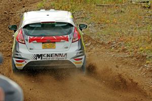 Ryan Booth / Rhianon Gelsomino Ford Fiesta R2T comes through the spectator point on SS9, Arvon-Silver I.