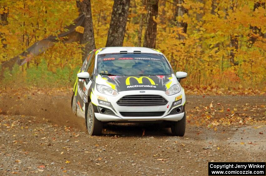 Ryan Booth / Rhianon Gelsomino Ford Fiesta R2T comes through the spectator point on SS9, Arvon-Silver I.