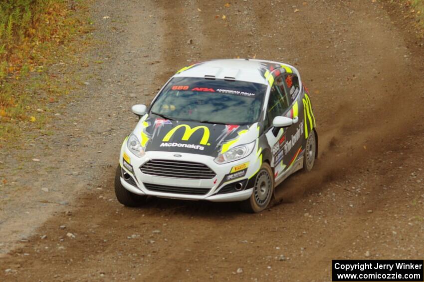 Ryan Booth / Rhianon Gelsomino Ford Fiesta R2T comes through the spectator point on SS9, Arvon-Silver I.