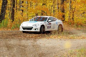 John Kosmatka / Kristin Kosmatka Subaru BRZ comes through the spectator point on SS9, Arvon-Silver I.