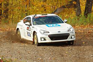 John Kosmatka / Kristin Kosmatka Subaru BRZ comes through the spectator point on SS9, Arvon-Silver I.