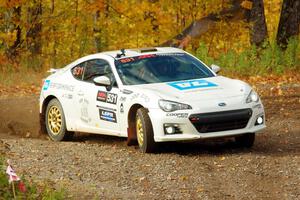 John Kosmatka / Kristin Kosmatka Subaru BRZ comes through the spectator point on SS9, Arvon-Silver I.