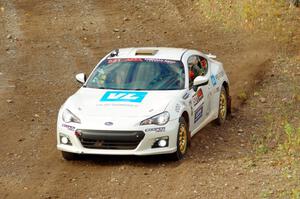 John Kosmatka / Kristin Kosmatka Subaru BRZ comes through the spectator point on SS9, Arvon-Silver I.