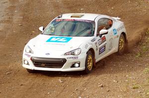 John Kosmatka / Kristin Kosmatka Subaru BRZ comes through the spectator point on SS9, Arvon-Silver I.