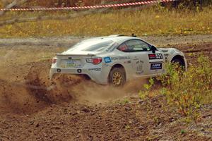 John Kosmatka / Kristin Kosmatka Subaru BRZ comes through the spectator point on SS9, Arvon-Silver I.