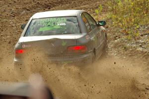 Jordan Locher / Tom Addison Subaru Impreza 2.5RS comes through the spectator point on SS9, Arvon-Silver I.