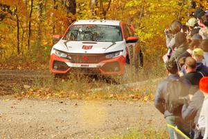 Jordan Guitar / Steven Olona Honda Civic Hatchback Sport comes through the spectator point on SS9, Arvon-Silver I.