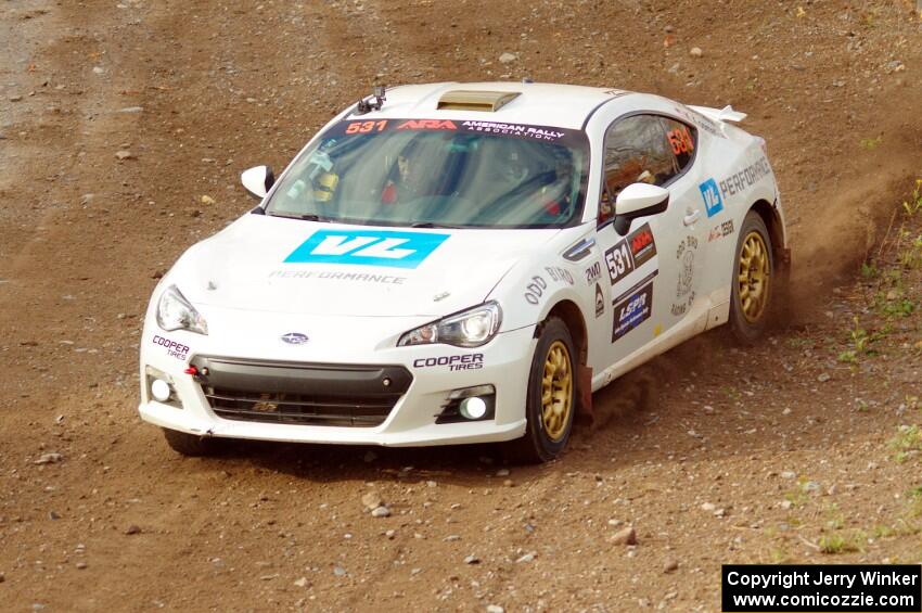 John Kosmatka / Kristin Kosmatka Subaru BRZ comes through the spectator point on SS9, Arvon-Silver I.