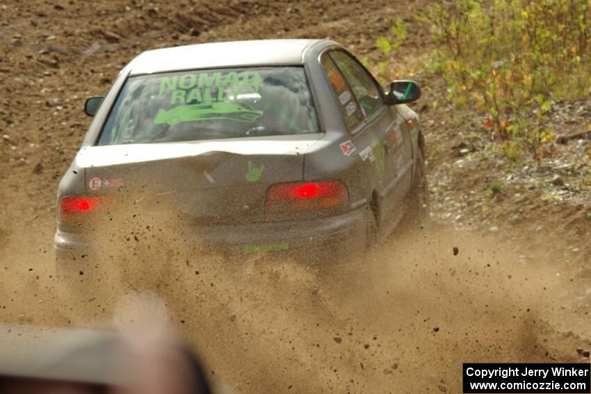 Jordan Locher / Tom Addison Subaru Impreza 2.5RS comes through the spectator point on SS9, Arvon-Silver I.