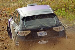 Matt Huuki / Addy Huuki Subaru WRX STi comes through the spectator point on SS9, Arvon-Silver I.