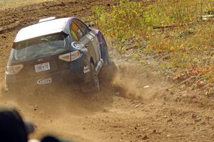 Matt Huuki / Addy Huuki Subaru WRX STi comes through the spectator point on SS9, Arvon-Silver I.