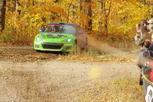 Santiago Iglesias / R.J. Kassel Subaru BRZ comes through the spectator point on SS9, Arvon-Silver I.