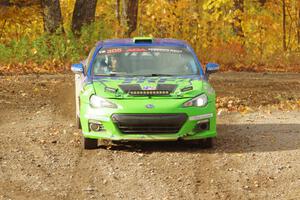 Santiago Iglesias / R.J. Kassel Subaru BRZ comes through the spectator point on SS9, Arvon-Silver I.