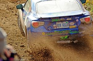 Santiago Iglesias / R.J. Kassel Subaru BRZ comes through the spectator point on SS9, Arvon-Silver I.