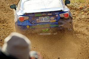 Santiago Iglesias / R.J. Kassel Subaru BRZ comes through the spectator point on SS9, Arvon-Silver I.