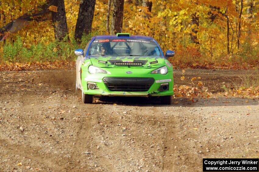 Santiago Iglesias / R.J. Kassel Subaru BRZ comes through the spectator point on SS9, Arvon-Silver I.