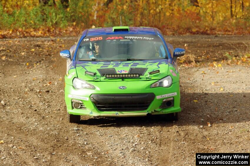 Santiago Iglesias / R.J. Kassel Subaru BRZ comes through the spectator point on SS9, Arvon-Silver I.