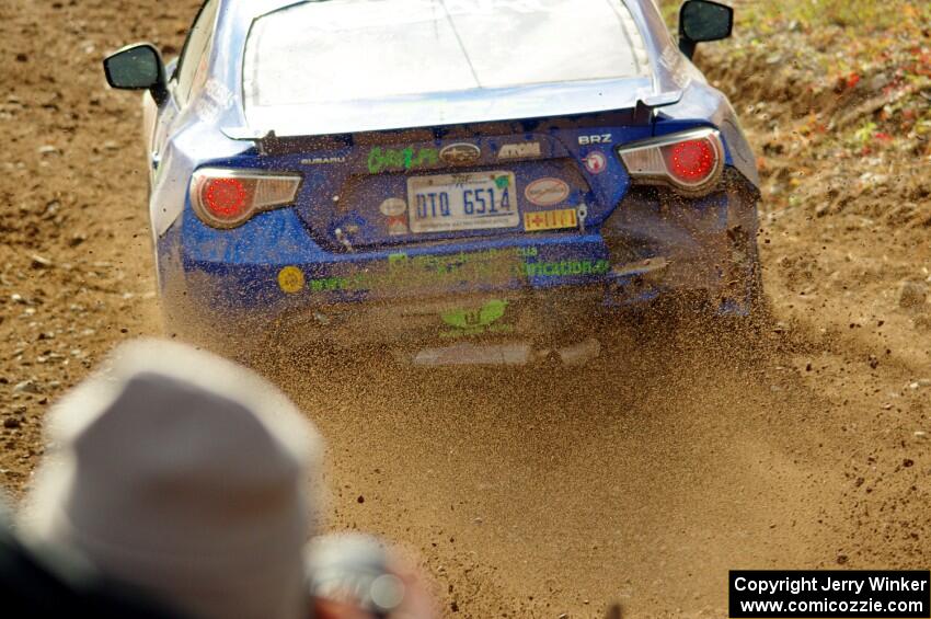 Santiago Iglesias / R.J. Kassel Subaru BRZ comes through the spectator point on SS9, Arvon-Silver I.