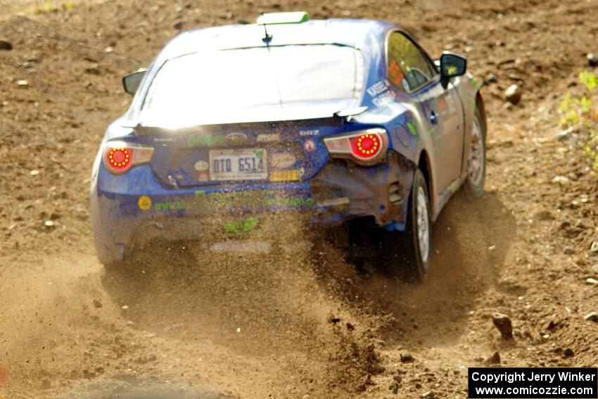 Santiago Iglesias / R.J. Kassel Subaru BRZ comes through the spectator point on SS9, Arvon-Silver I.