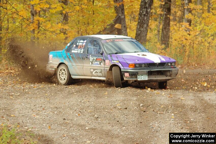 Michael Miller / Angelica Miller Mitsubishi Galant VR-4 comes through the spectator point on SS9, Arvon-Silver I.