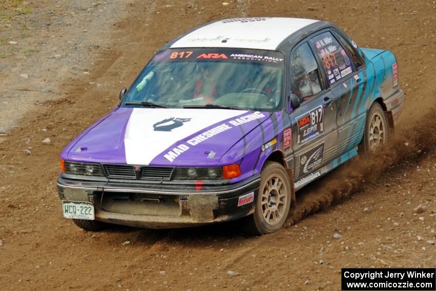 Michael Miller / Angelica Miller Mitsubishi Galant VR-4 comes through the spectator point on SS9, Arvon-Silver I.