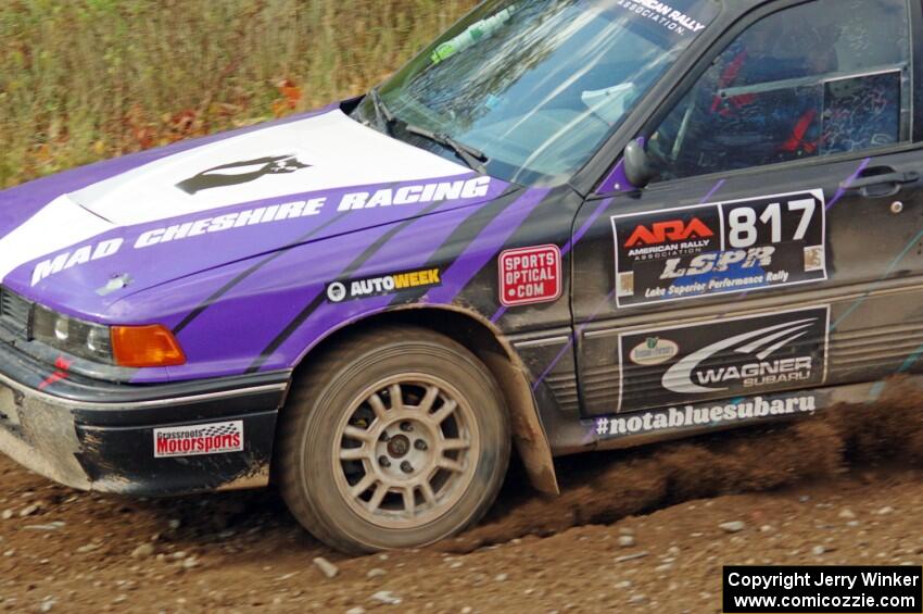 Michael Miller / Angelica Miller Mitsubishi Galant VR-4 comes through the spectator point on SS9, Arvon-Silver I.