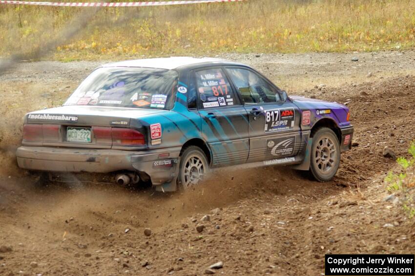 Michael Miller / Angelica Miller Mitsubishi Galant VR-4 comes through the spectator point on SS9, Arvon-Silver I.