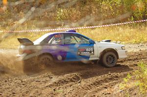 Tyler Matalas / Ian Hoge Subaru Impreza comes through the spectator point on SS9, Arvon-Silver I.