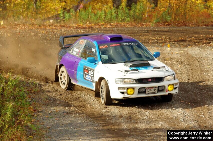 Tyler Matalas / Ian Hoge Subaru Impreza comes through the spectator point on SS9, Arvon-Silver I.