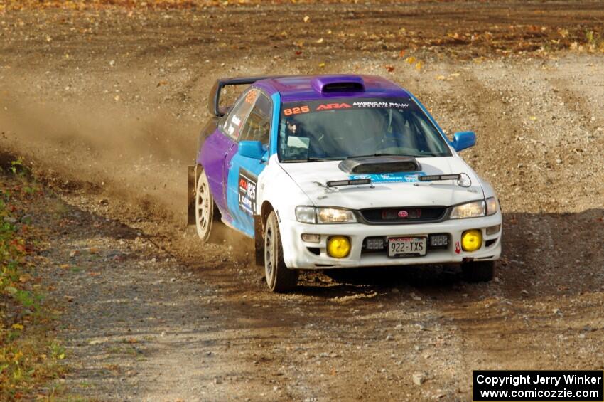 Tyler Matalas / Ian Hoge Subaru Impreza comes through the spectator point on SS9, Arvon-Silver I.