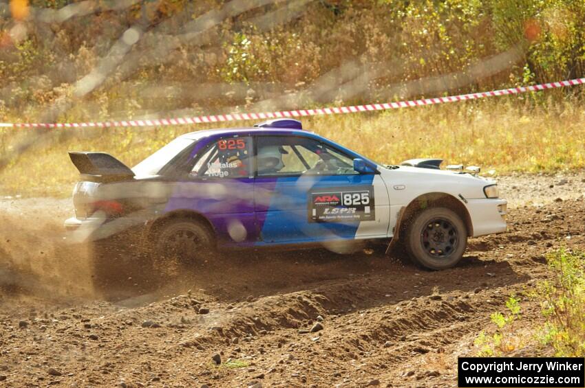 Tyler Matalas / Ian Hoge Subaru Impreza comes through the spectator point on SS9, Arvon-Silver I.