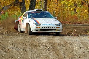 Kevin Schmidt / Jay Anderson Maxda RX-7 comes through the spectator point on SS9, Arvon-Silver I.