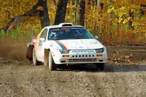 Kevin Schmidt / Jay Anderson Maxda RX-7 comes through the spectator point on SS9, Arvon-Silver I.