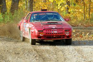 Al Dantes, Jr. / Joel Krumbach Mazda RX-7 LS comes through the spectator point on SS9, Arvon-Silver I.