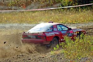 Al Dantes, Jr. / Joel Krumbach Mazda RX-7 LS comes through the spectator point on SS9, Arvon-Silver I.