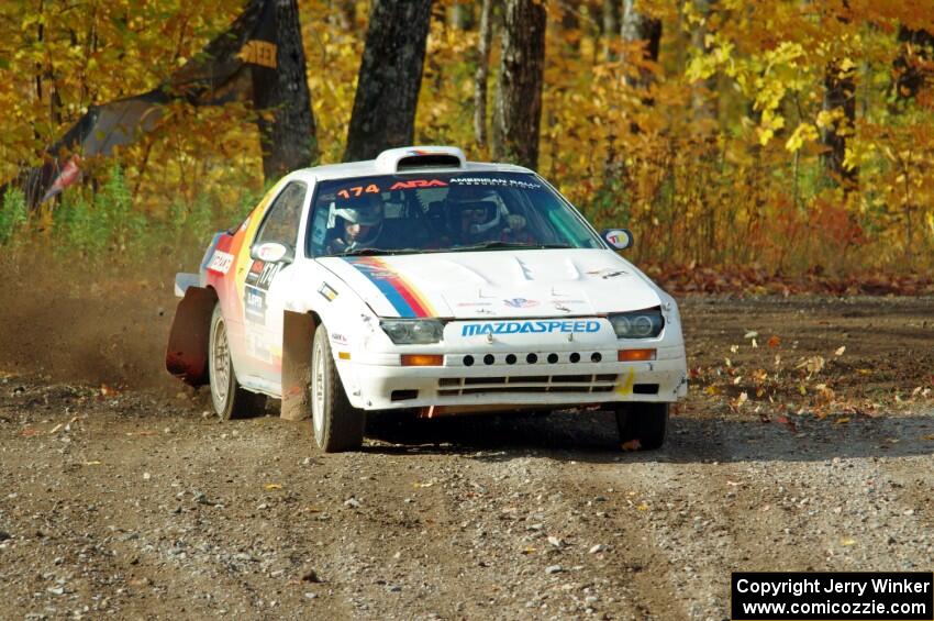 Kevin Schmidt / Jay Anderson Maxda RX-7 comes through the spectator point on SS9, Arvon-Silver I.