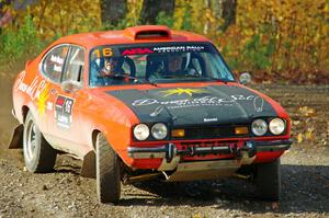 Mike Hurst / Michel Hoche-Mong Ford Capri comes through the spectator point on SS9, Arvon-Silver I.