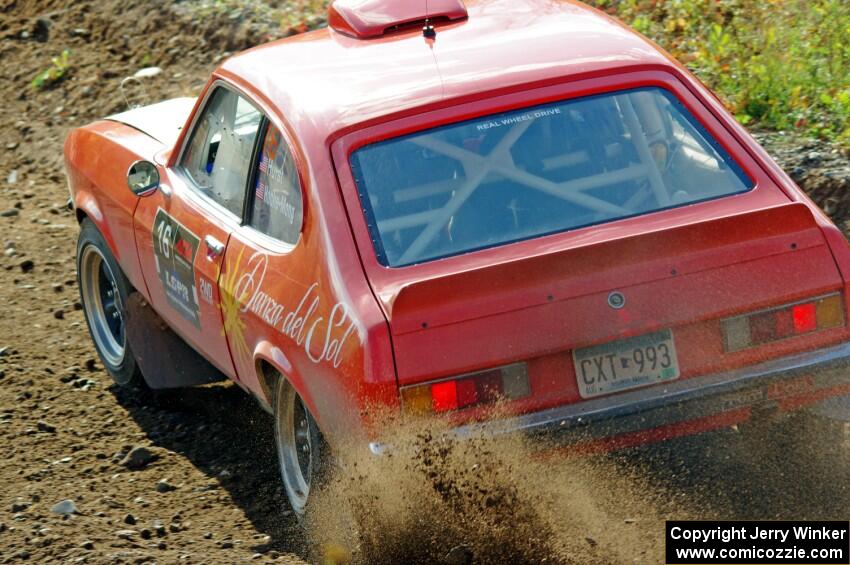 Mike Hurst / Michel Hoche-Mong Ford Capri comes through the spectator point on SS9, Arvon-Silver I.